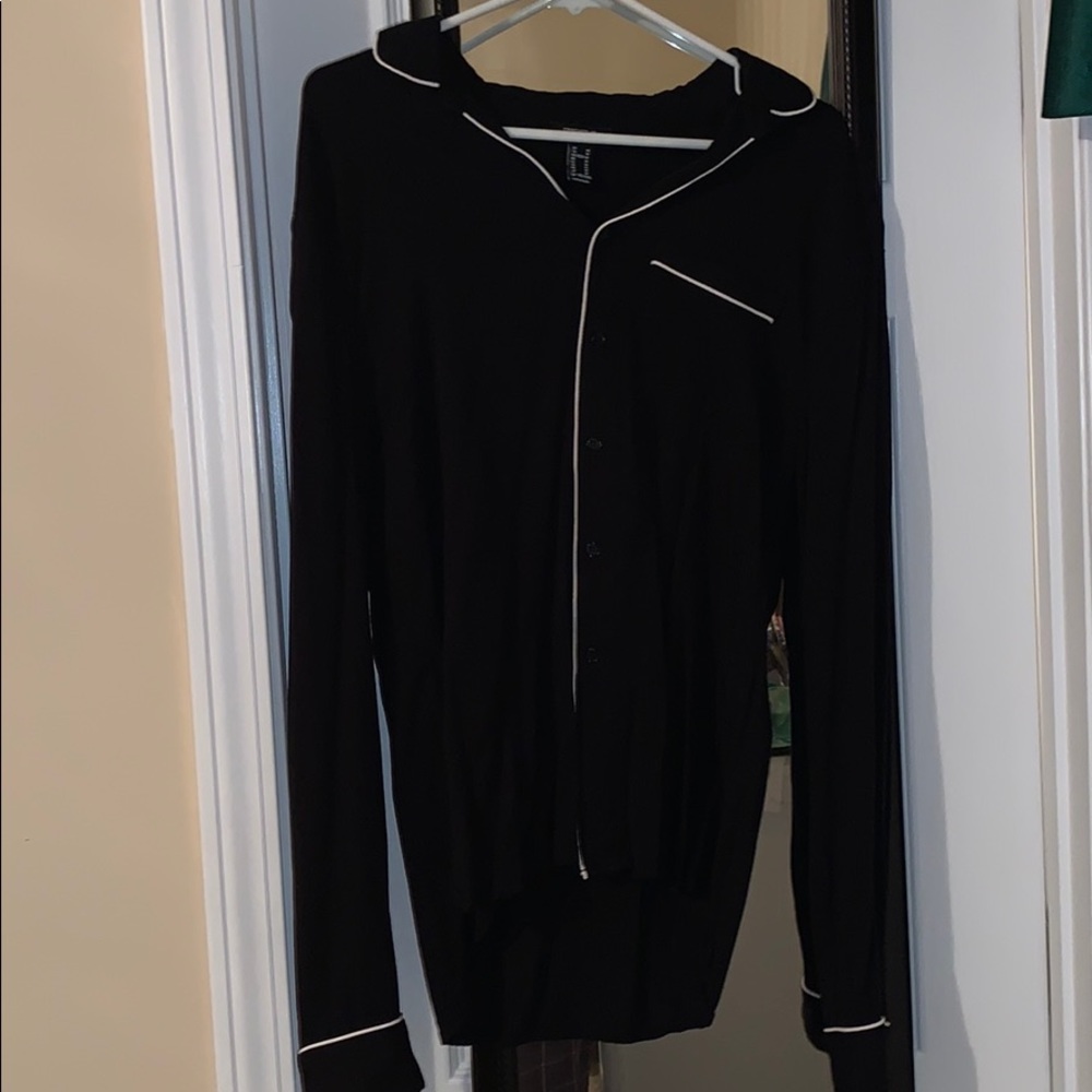 Long sleeve button up.